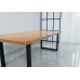 Solid Wooden Dining Table With Metal Box Frame- Industrial Design - 1.5m / 1.8m / 2m Seats 4-8 persons